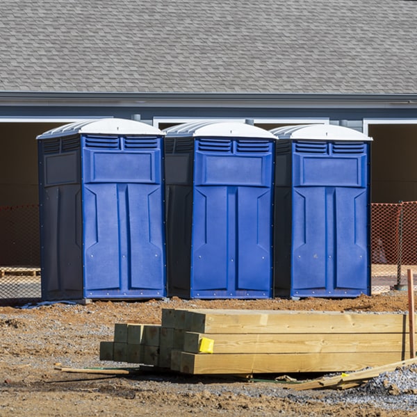 what is the expected delivery and pickup timeframe for the porta potties in Pioneer OH